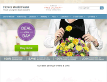 Tablet Screenshot of flowerworldflorist.com